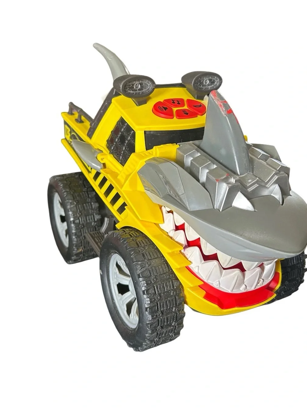 Adventure Force Jawsome Jammer Yellow Shark No Wake Truck Sound WORKS